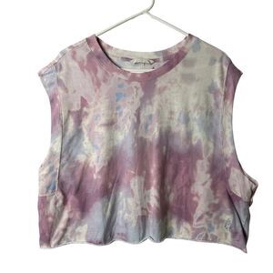 Free People FP Movement Inspire Printed Cropped Tank Multi Womens Small